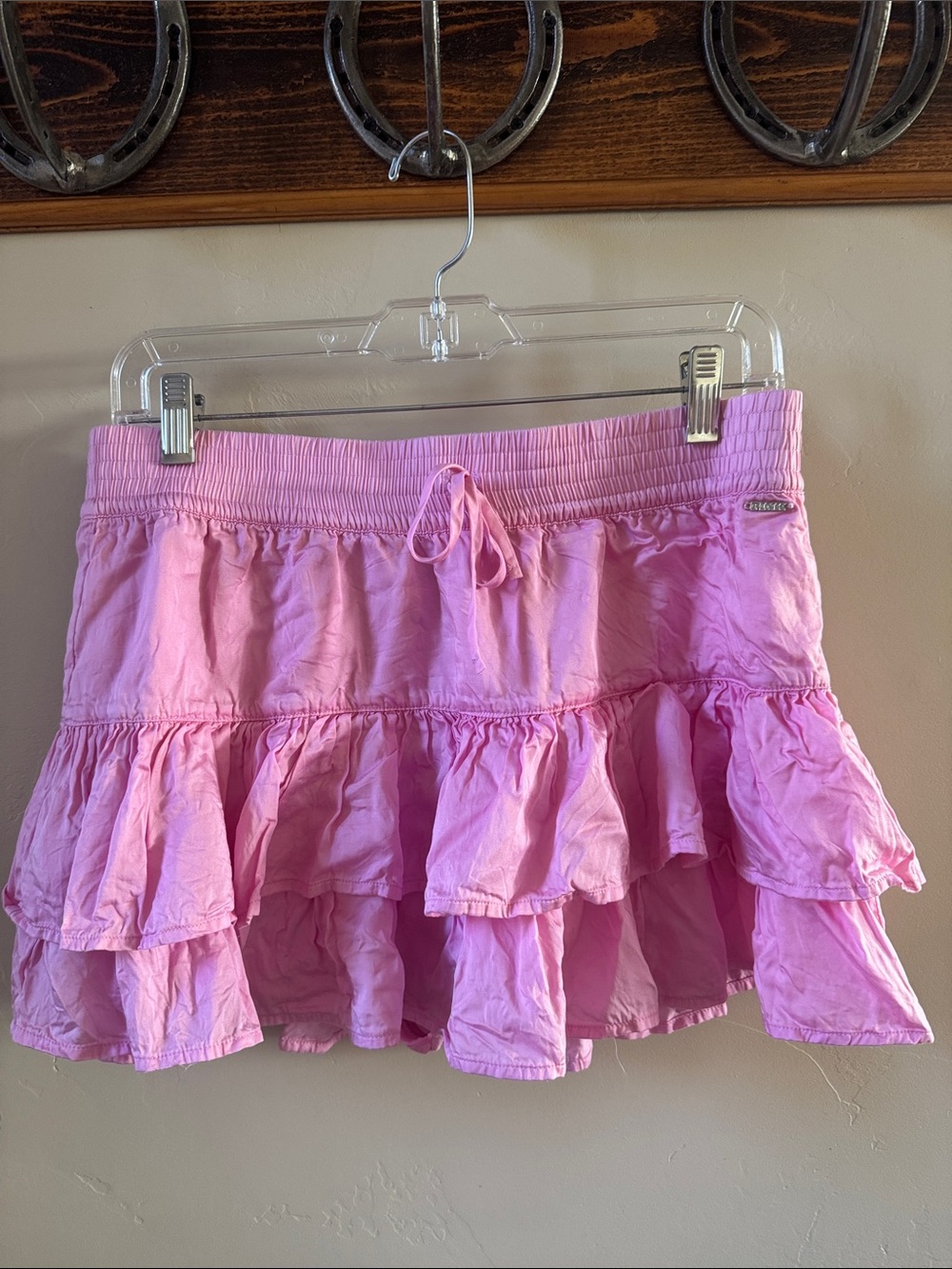 PINK Victoria's Secret Pink Tiered Ruffle Mini Skirt